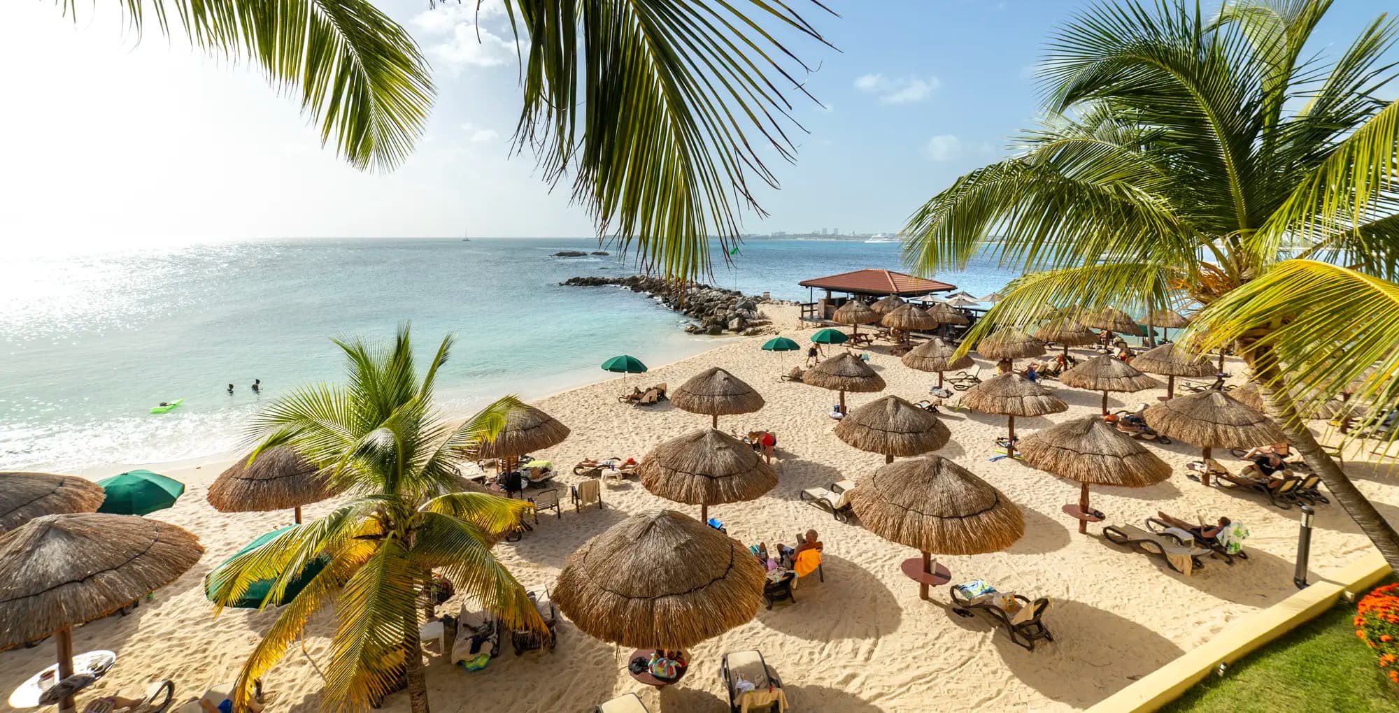 La plage de Simpson Bay